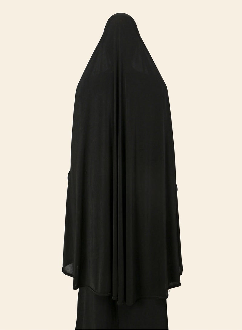المرأة الفورية المسلمة Abayas مع الأكمام حجاب الغطاء الكامل الخمار الصلاة الحجاب قبعة Jumpsuit بدلة كسول طويلة - Image 5